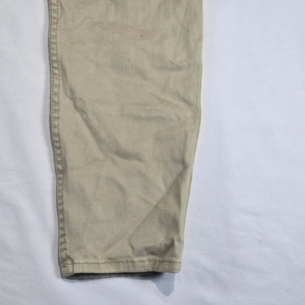 Abercrombie & Fitch Mid Rise Jegging Khaki Tan Studded Moto Pants Size 2 W26 - Picture 10 of 16